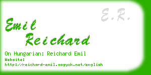 emil reichard business card